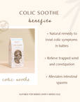 Photo of Mummy's Organics Colic Soothe Tea benefits infographic