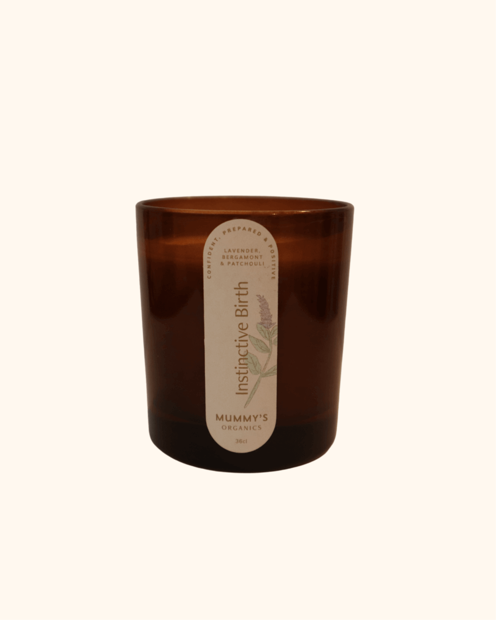 Photo of Mummy's Organics Instinctive Birth Candle from the front